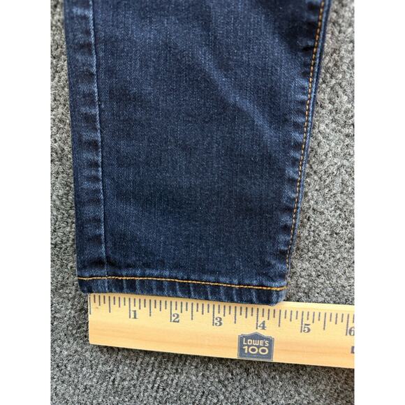 Old Navy Rockstar Mid-Rise Skinny Jeans Dark Wash Stretch Denim Size 8 Regular - Picture 8 of 12